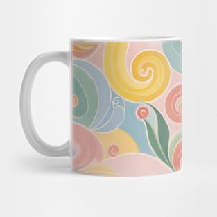 Hilma's Colorful Odyssey: Abstract Inspired Vibrance Mug